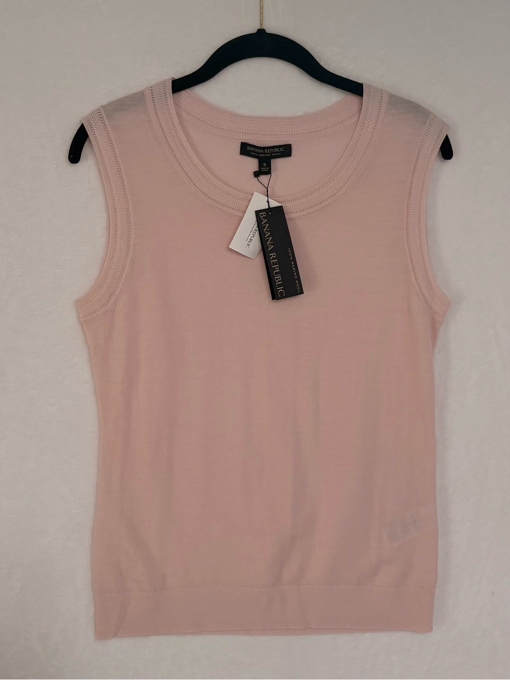 💗 Banana Republic 100% Merino Wool Sweater Tank – Size Small – NWT